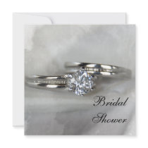 Wedding Rings Bridal Shower Invitation by loraseverson Wedding Rings Bridal Shower Invitation
