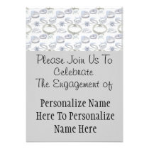 Wedding Rings Engagement Party invitations