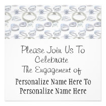 Wedding Rings Engagement Party invitations