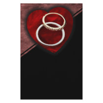 Wedding Rings Heart Set Stationery Design