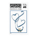Wedding rings & hearts postage postage by wedding_tshirts Wedding rings & hearts postage postage
