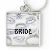 Wedding Rings Key Chain