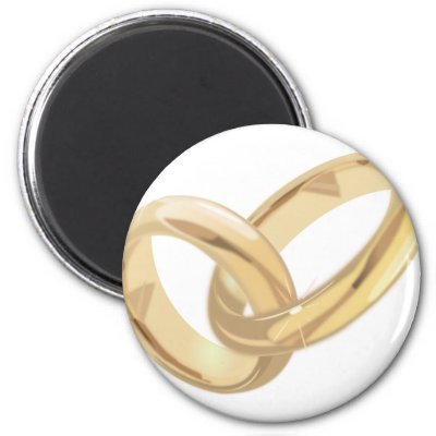 Wedding rings magnet