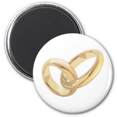 Wedding rings magnets