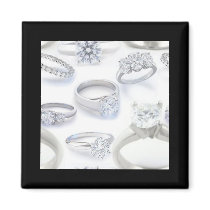 Wedding Rings Fridge Magnet