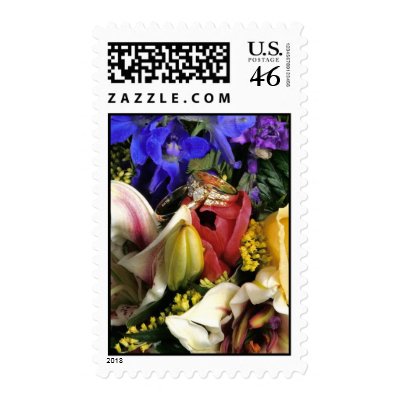 Wedding Rings Postage Stamps