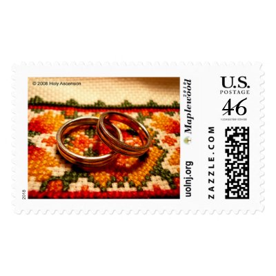 Wedding Rings Postage Stamp