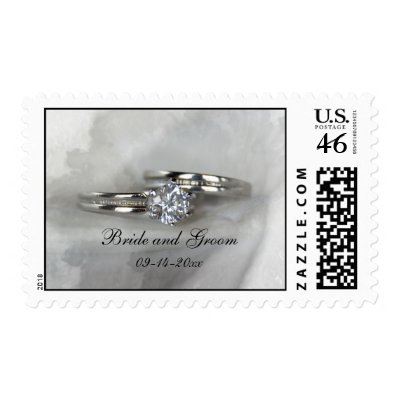 Wedding Rings Postage Stamp