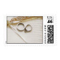 Wedding Rings Postage Stamp by thehatch Wedding Rings Postage Stamp