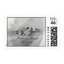 Wedding Rings Postage Stamp