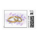 Wedding rings postage stamps