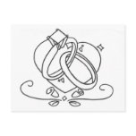 Wedding Rings Post Card