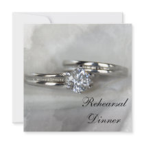 Wedding Rings Rehearsal Dinner invitations by loraseverson Wedding Rings Rehearsal Dinner invitations