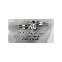 Wedding Rings Return Address Label