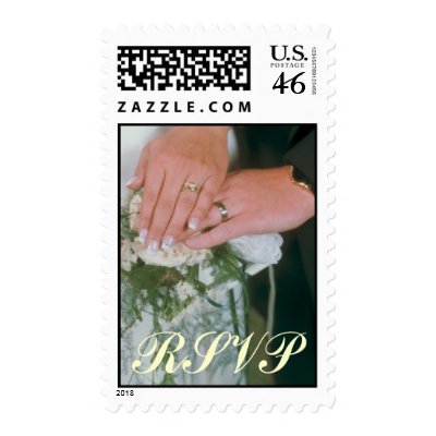 Wedding Rings RSVP Postage