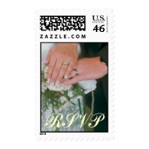 Wedding Rings RSVP Postage