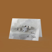 Wedding Rings Save the Date cards