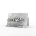 Wedding Rings Save the Date Greeting Card