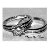 Wedding Rings Save the Date Post Cards