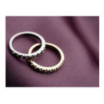 Wedding Rings Silver Post Cards