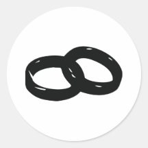 wedding rings sticker