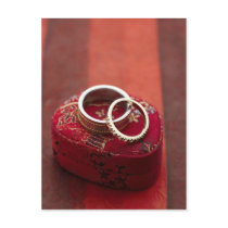 Wedding Rings Storage Box postcards