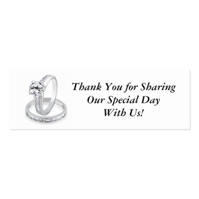 Wedding Rings Tag Business Card Templates