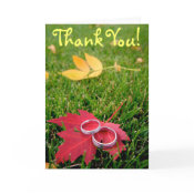 Wedding Rings, Thank You card