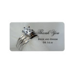 Wedding Rings Thank You Label