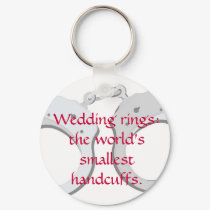 Wedding rings:  the world's smallest handcuffs keychains