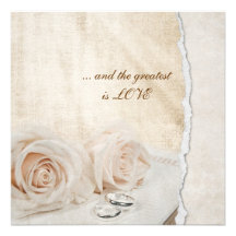 Wedding Rings Vow Renewal Invitations