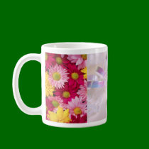 Wedding Rings & Wild Flower Mat (1) mugs