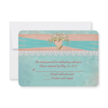 Wedding Romance RSVP Announcements