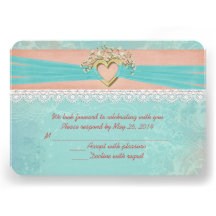 Wedding Romance RSVP Announcements