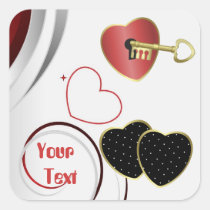 stickers, wedding, shower, romance, romantic, personalize, custom, Klistermærke med brugerdefineret grafisk design