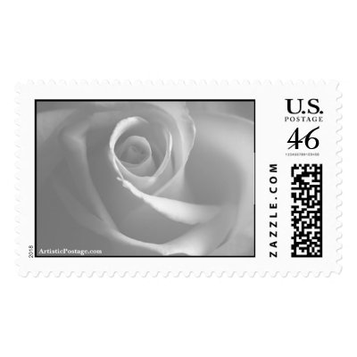 Wedding Rose Custom Postage Stamp