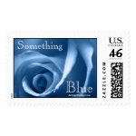 Wedding Rose In Blue Postage Stamp stamp