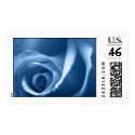 Wedding Rose In Blue Postage Stamp by TDSwhite Wedding Rose In Blue Postage Stamp
