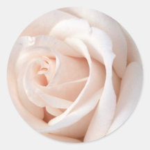 Wedding Rose Round Stickers