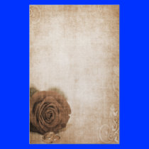 Wedding Rose Vintage Personalized Stationery