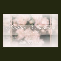 Wedding roses 3 save the date stickers