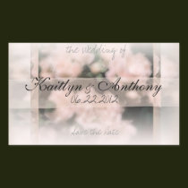 Wedding roses 3b save the date stickers