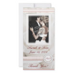Wedding Roses Thank You Customized Photo Card photo cards