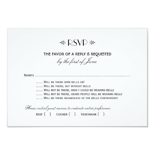 response cards wedding
