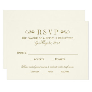 response cards wedding