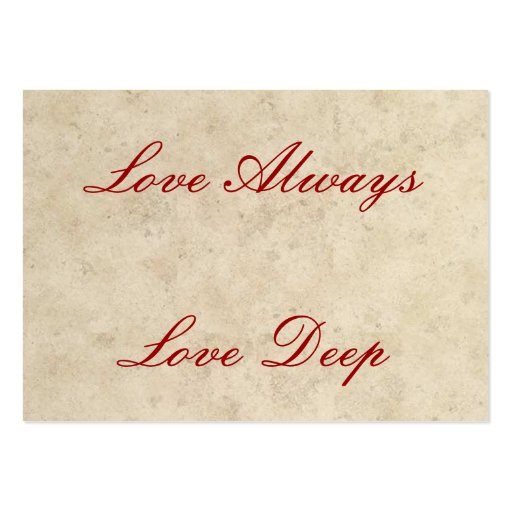 Wedding RSVP Card - Love Always Love Deep Business Card Template (back side)