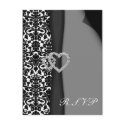 Wedding rsvp card postcards