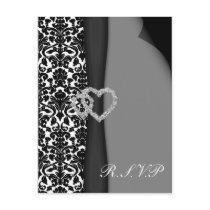 Wedding rsvp card postcards