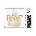 Wedding RSVP postage stamps