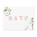 "Wedding RSVP" postcard